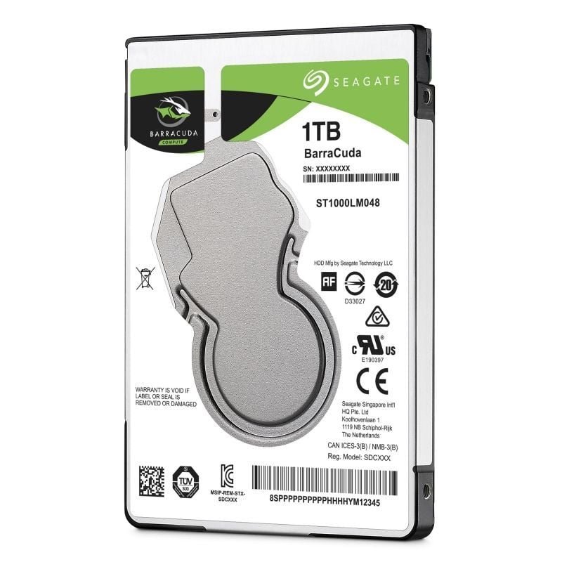Disco Duro Seagate BarraCuda 1TB/ 2.5"/ SATA III/ 128MB