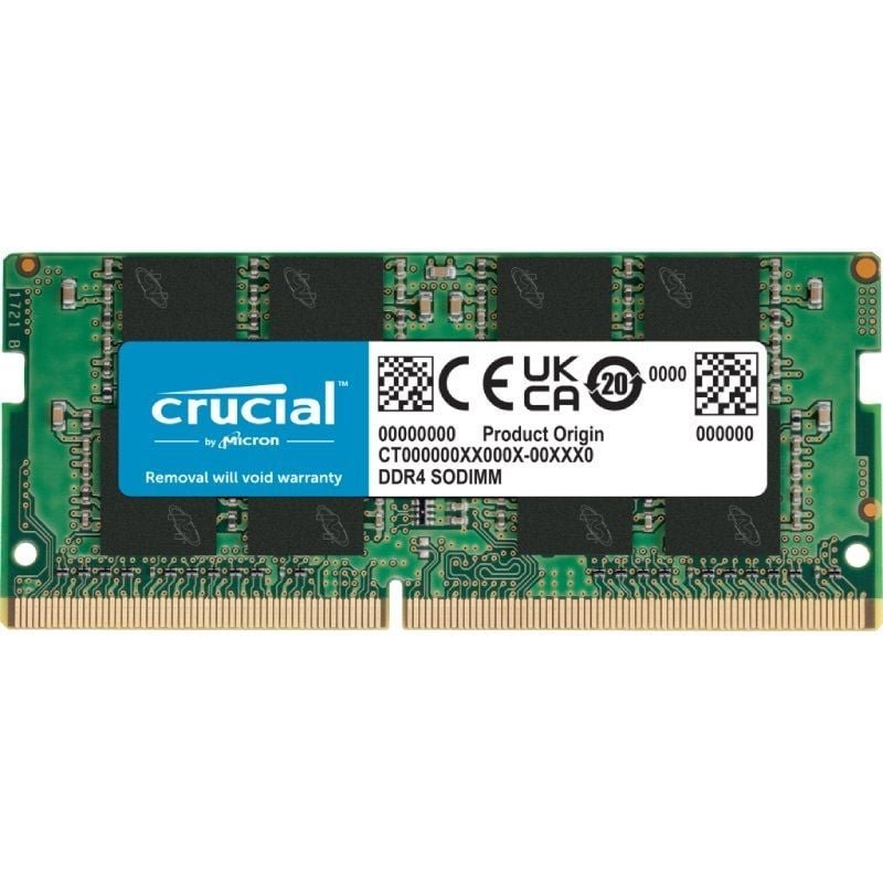 Memoria RAM Crucial 16GB/ DDR4/ 3200MHz/ 1.2V/ CL22/ SODIMM