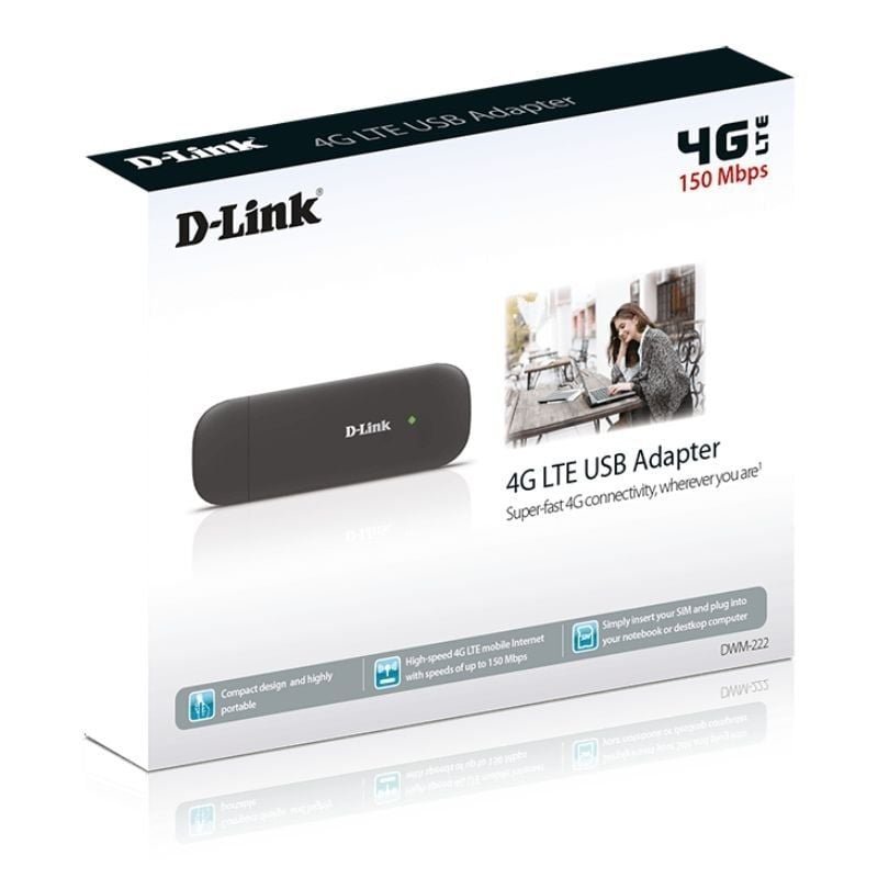 Adaptador USB - 4G D-Link DWM-222/R/ 150Mbps
