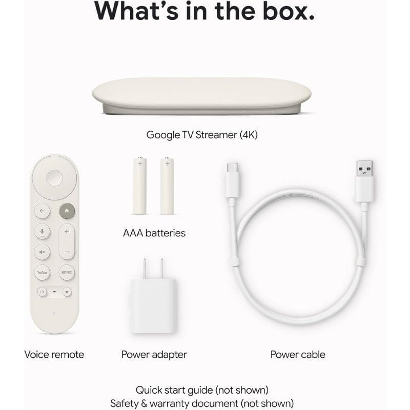 Google Chromecast con Google TV Streamer 4K/ Blanco