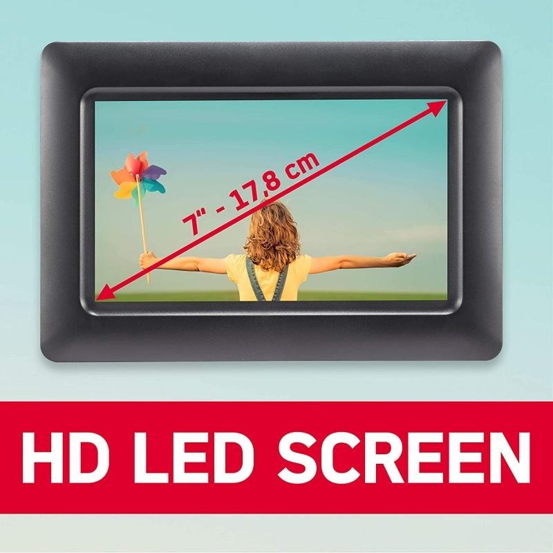 Marco Digital AgfaPhoto APF700/ Pantalla 7"/ Negro