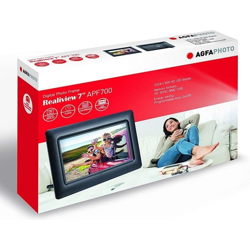 Marco Digital AgfaPhoto APF700/ Pantalla 7"/ Negro