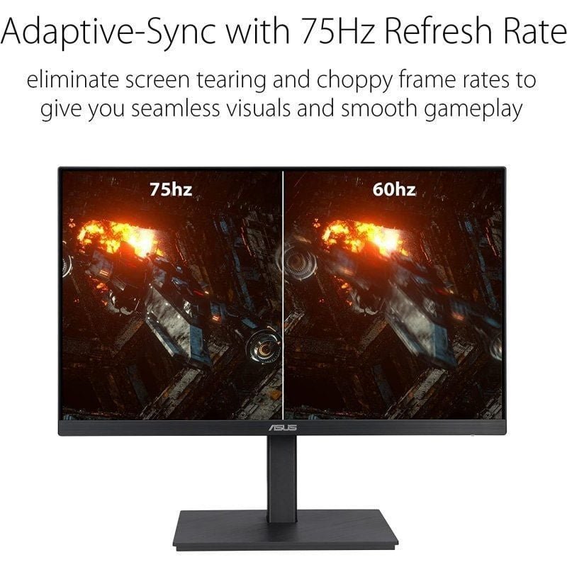 Monitor Asus VA27EQSB 27"/ Full HD/ Multimedia/ Regulable en altura/ Negro