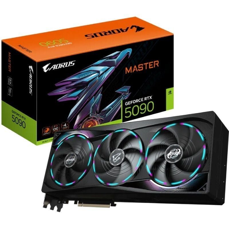 Tarjeta Gráfica Gigabyte AORUS GeForce RTX 5090 MASTER/ 32GB GDDR7