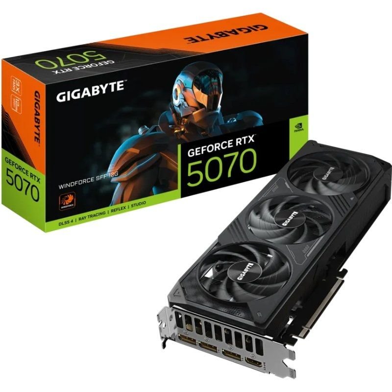 Tarjeta Gráfica Gigabyte GeForce RTX 5070 WindForce SFF/ 12GB GDDR7