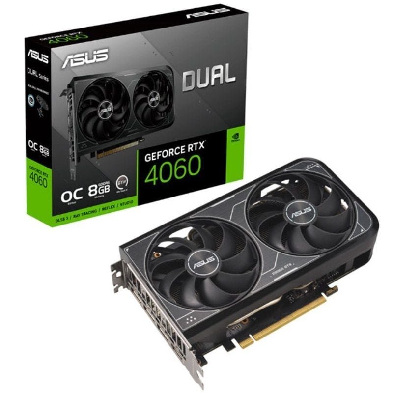 Tarjeta Gráfica Asus Dual GeForce RTX 4060 EVO OC/ 8GB GDDR6
