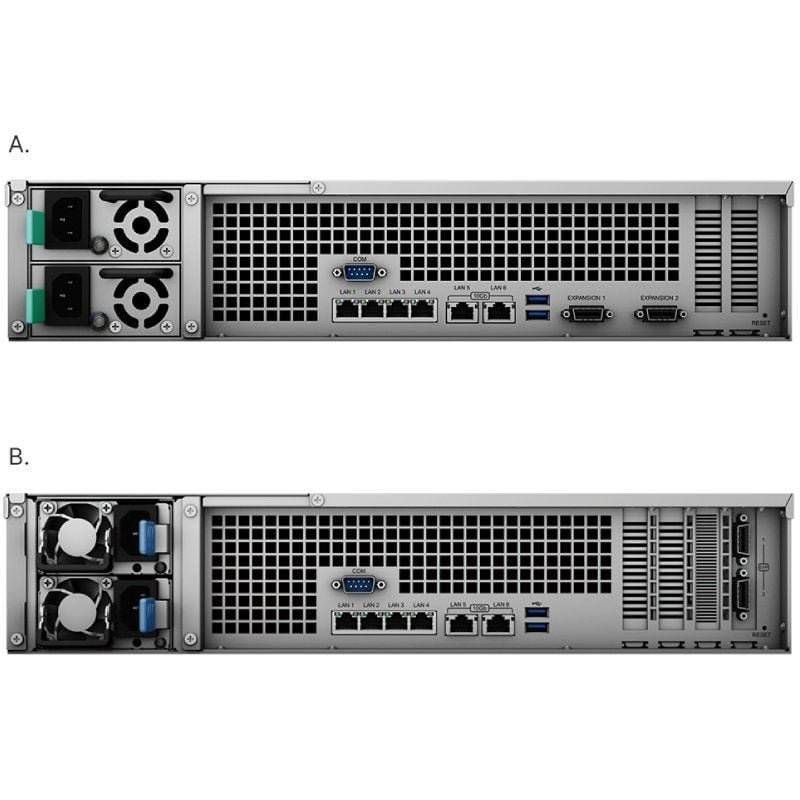 NAS Synology RackStation RS3621XS+/ 12 Bahía 3.5"- 2.5"/ 8GB DDR4/ Formato Rack