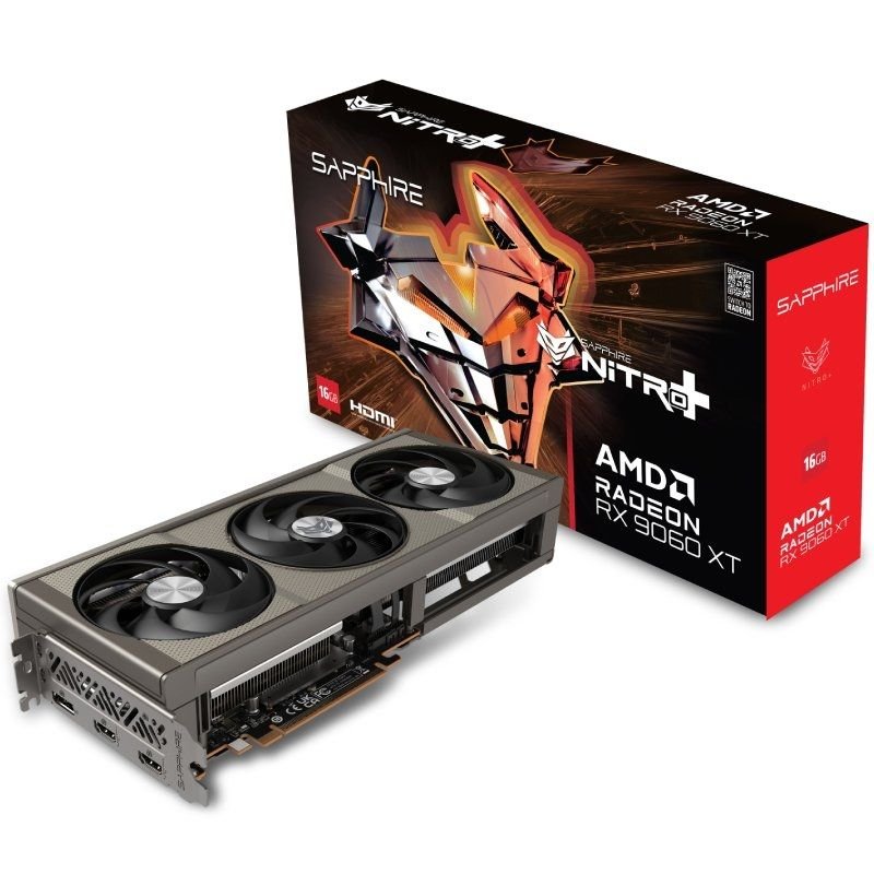 Tarjeta Gráfica Sapphire Nitro+ Radeon RX 9060 XT Gaming OC/ 16GB GDDR6