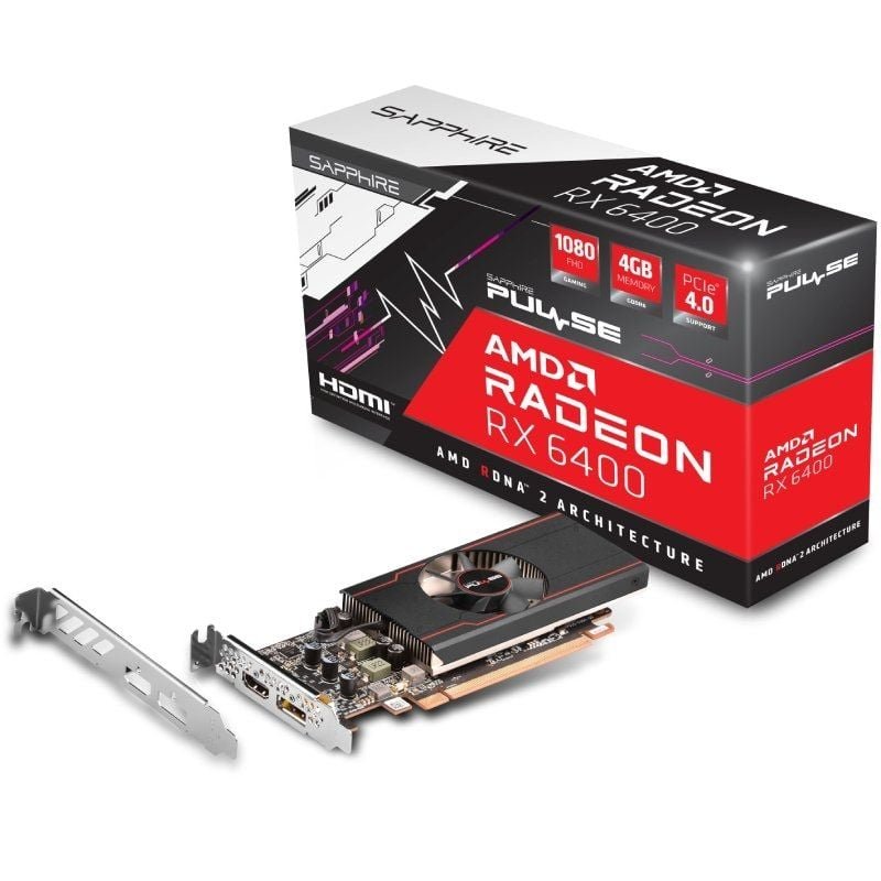 Tarjeta Gráfica Sapphire PULSE Radeon RX 6400 Gaming/ 4GB GDDR6