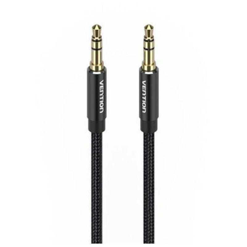 Cable Estéreo Vention BAWBF/ Jack 3.5 Macho - Jack 3.5 Macho/ 1m/ Negro