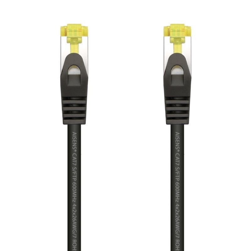 Cable de Red RJ45 SFTP Aisens A146-0486 Cat.7/ 1m/ Negro
