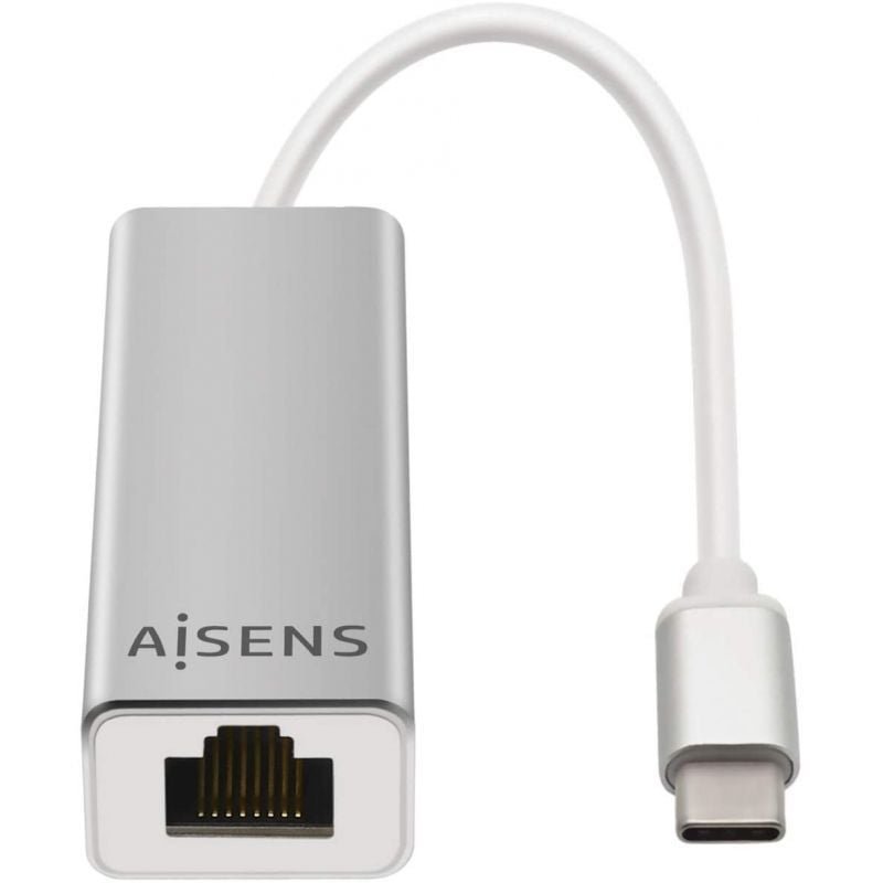 Adaptador USB Tipo-C - RJ45 Aisens A109-0341/ 1000Mbps