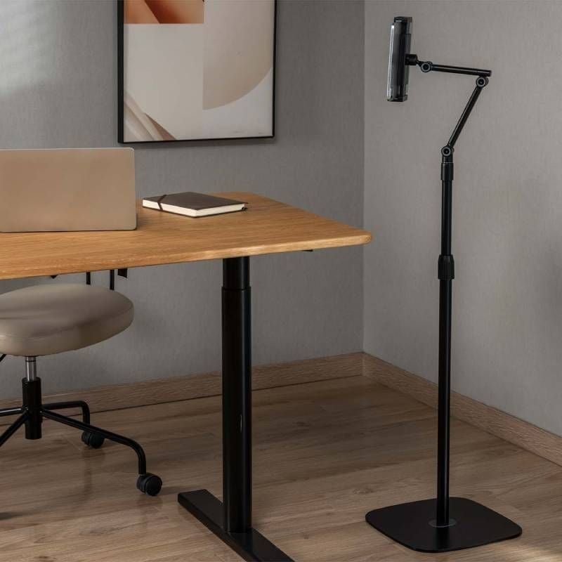 Soporte de Suelo Giratorio/ Inclinable/ Nivelable/ Rotable Aisens MSF3P-301 para Tablet 4.7-12.9"