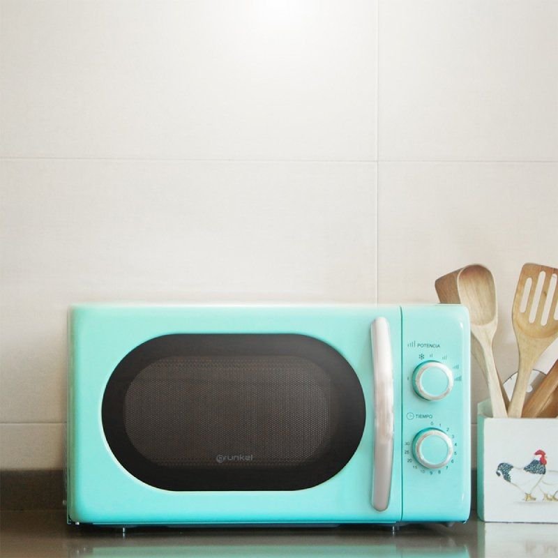 Microondas Grunkel Vintage MW-20AZUL/ 700W/ Capacidad 20L/ Verde