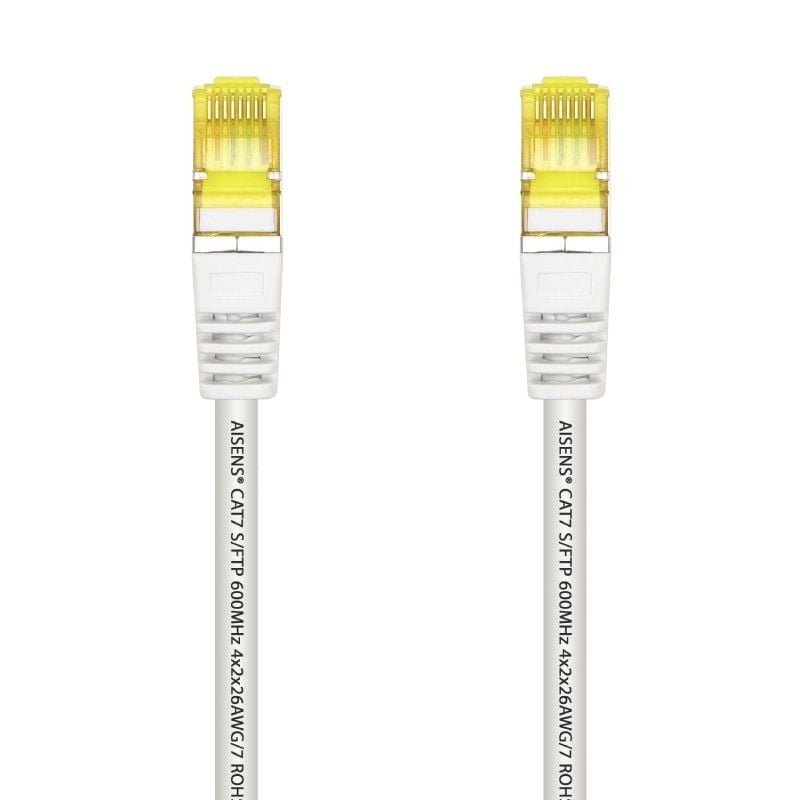 Cable de Red RJ45 SFTP Aisens A146-0490 Cat.7/ 1m/ Blanco