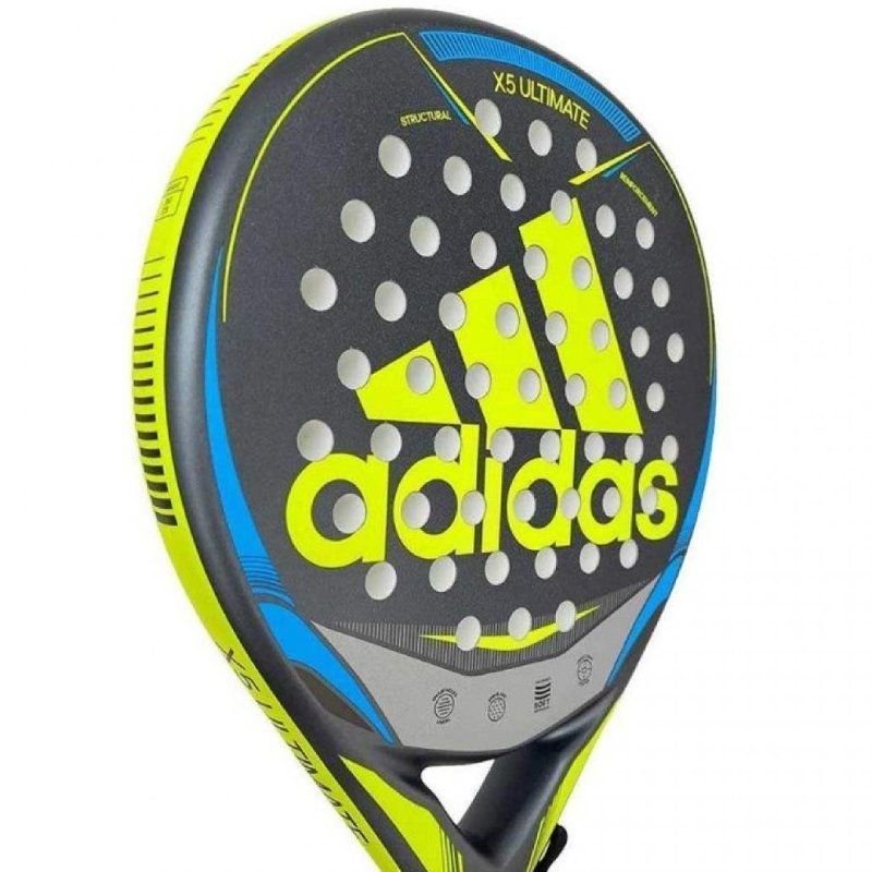 Pala de Pádel Adidas X5 Ultimate/ Azul y Amarilla