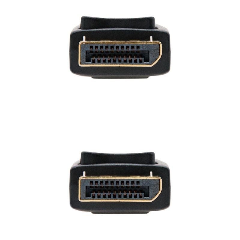 Cable DisplayPort 1.2 4K Nanocable 10.15.2300/ DisplayPort Macho - DisplayPort Macho/ 50cm/ Negro