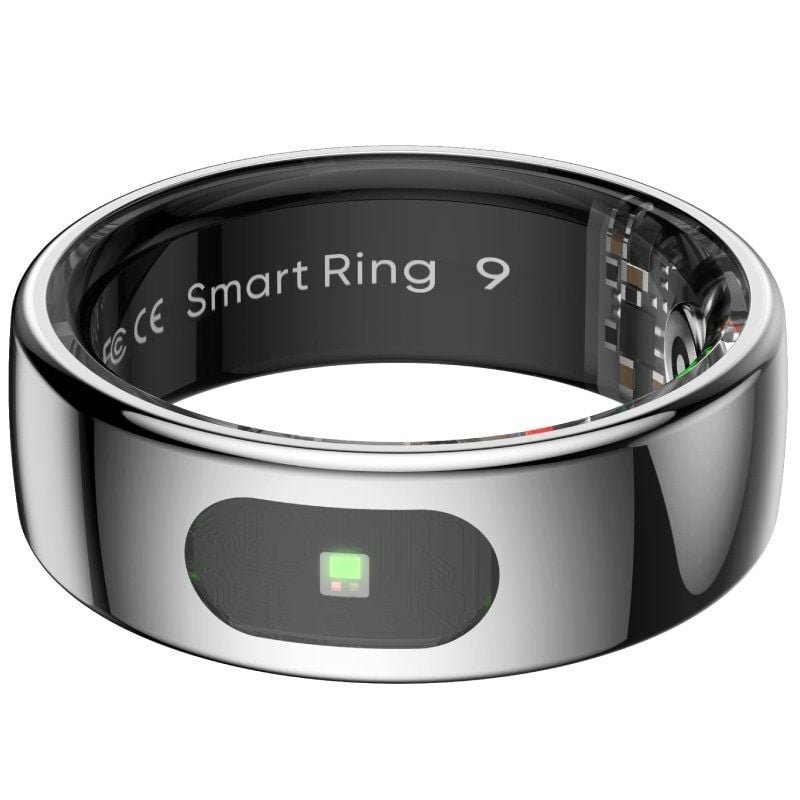 Anillo Inteligente Leotec Kör Ha Talla 10/ Ø20mm/ Notificaciones/ Frecuencia Cardíaca/ Plata