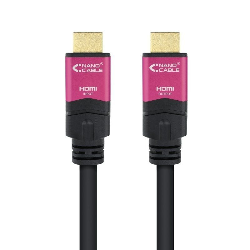 Cable HDMI 2.0 4K Nanocable 10.15.3730/ HDMI Macho - HDMI Macho/ 30m/ Negro