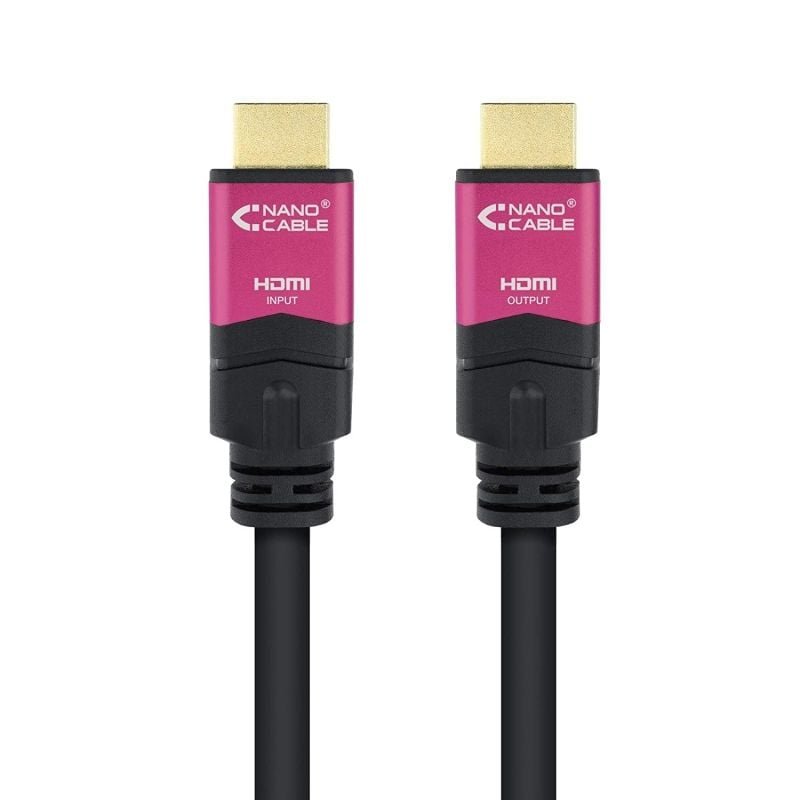 Cable HDMI 2.0 4K Nanocable 10.15.3720/ HDMI Macho - HDMI Macho/ 20m/ Negro