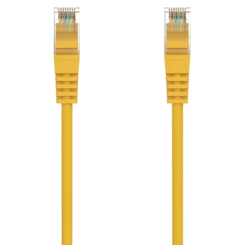Cable de Red RJ45 AWG24 UTP Aisens A145-0563 Cat.6A/ LSZH/ 25cm/ Amarillo