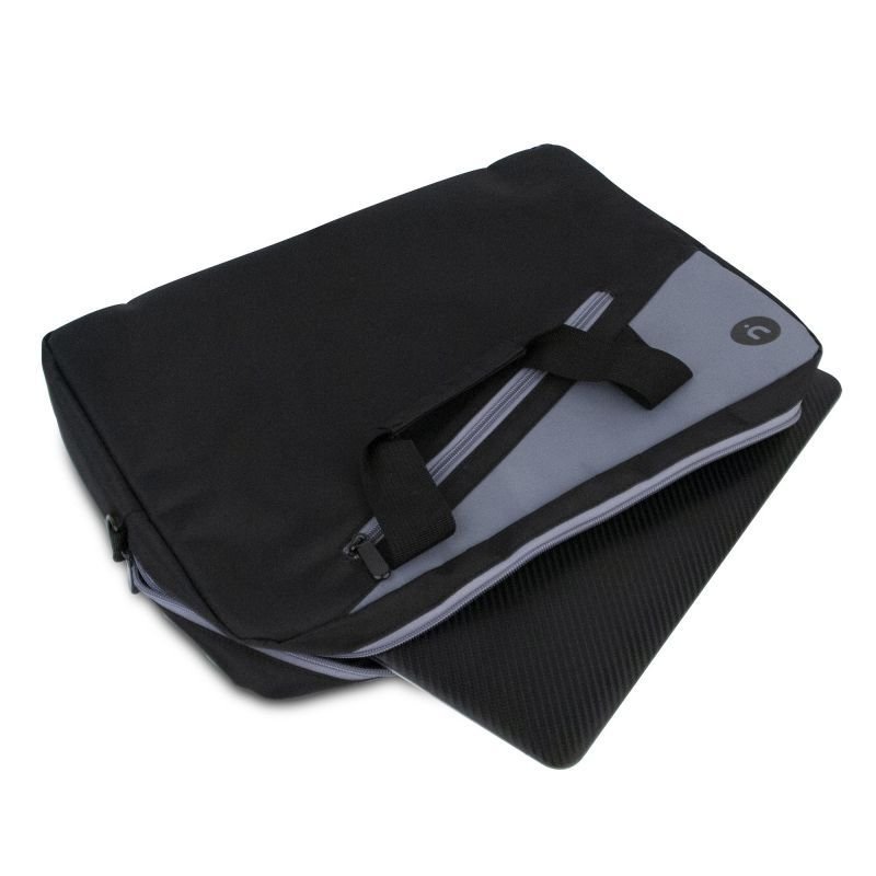 Maletín Monray Ginger para Portátiles hasta 14"/ Cinta para Trolley/ Negro