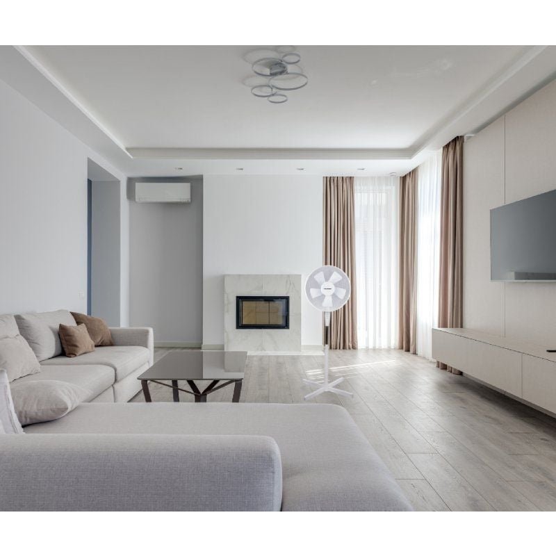 Ventilador de Pie Blaupunkt BP2013/ 50W/ 3 Aspas 40cm/ 3 velocidades