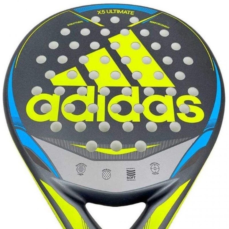 Pala de Pádel Adidas X5 Ultimate/ Azul y Amarilla
