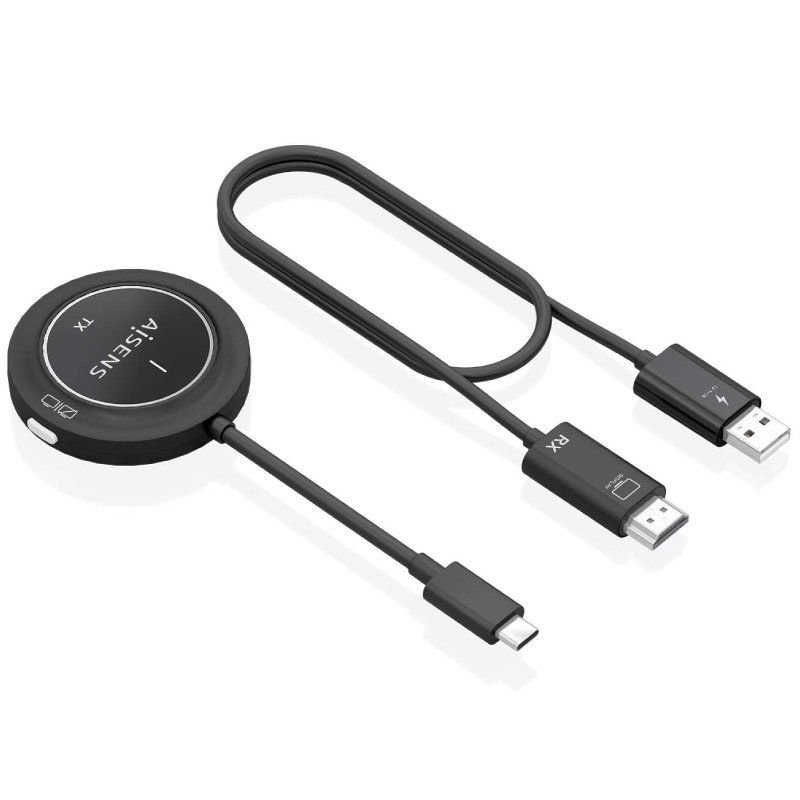 Adaptador/Transmisor de vídeo inalámbrico USB Tipo-C - HDMI Aisens ASWL-H2KC30M003-BK