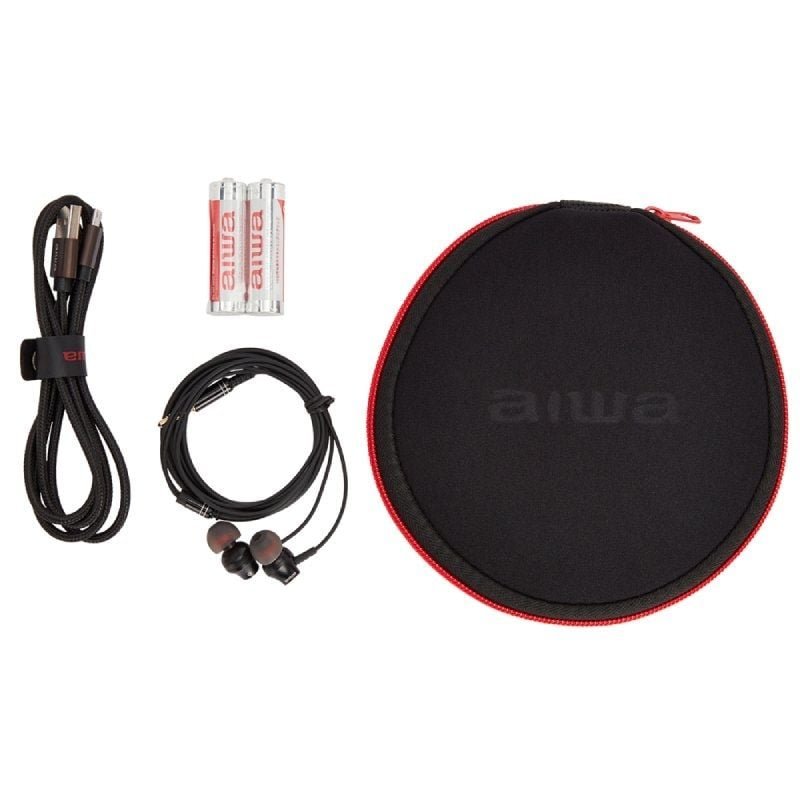 Reproductor de CD/CDR/MP3 Aiwa Walk PCD-810BK/ con Batería/ con Cable/ Negra y Gris