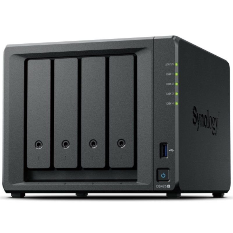 NAS Synology Diskstation DS425+/ 4 Bahías 3.5"- 2.5"/ 6GB DDR4/ 16TB/ Formato Torre