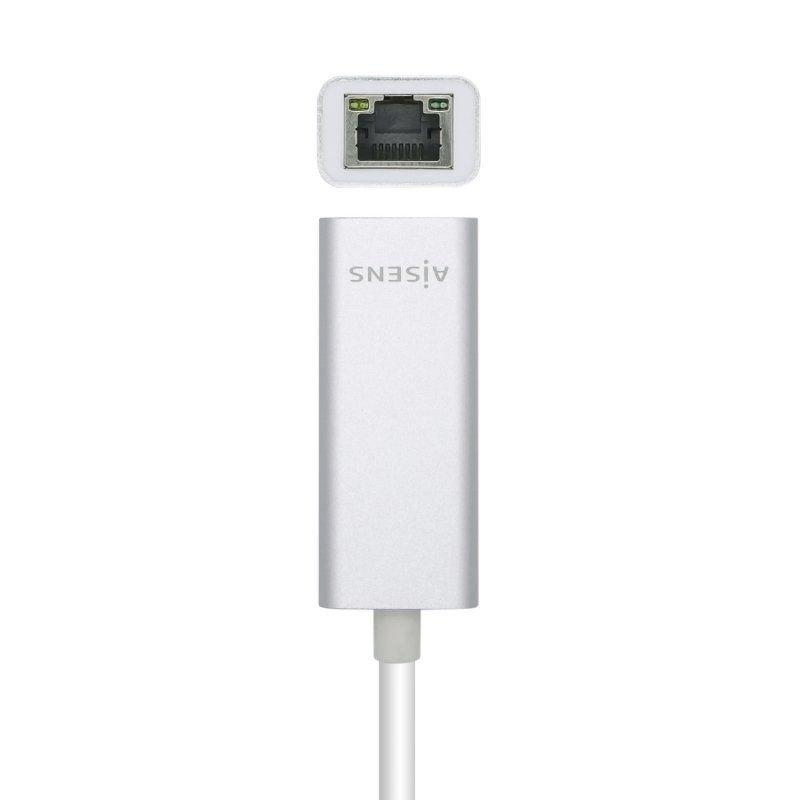 Adaptador USB Tipo-C - RJ45 Aisens A109-0505/ 1000Mbps