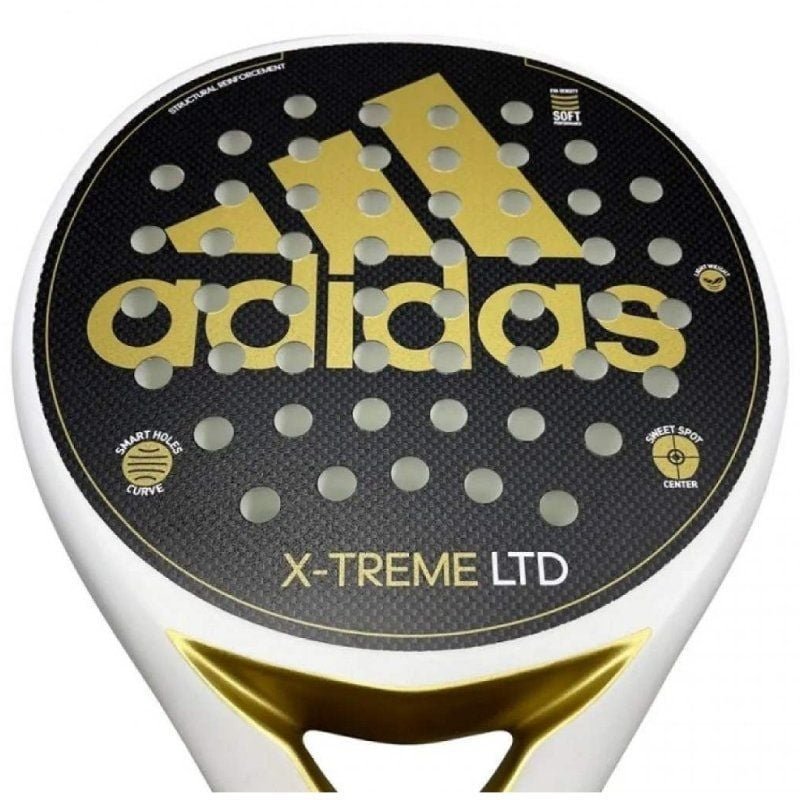 Pala de Pádel Adidas Pala Adidas X-Treme/ Blanca y Oro