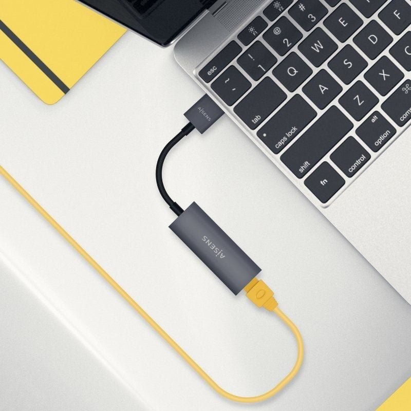 Adaptador USB 3.0 - RJ45 Aisens A106-0708/ 1000Mbps