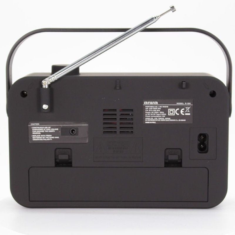 Radio Portátil Aiwa R-190RD/ 2W/ con Cable/ a Pilas/ Roja