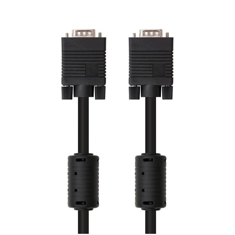 Cable SVGA Nanocable 10.15.0110/ VGA Macho - VGA Macho/ 10m/ Negro