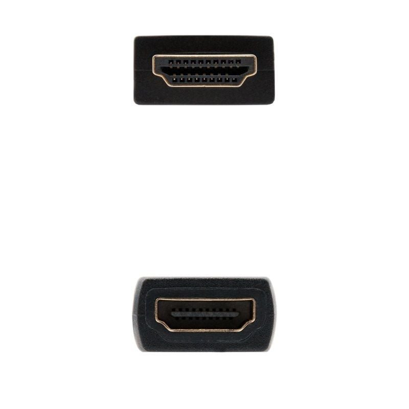 Cable Alargador HDMI Nanocable 10.15.1011/ HDMI Macho - HDMI Hembra/ 1m/ Negro