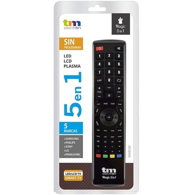 Mando Universal Magic 5 en 1 para TV SAMSUNG, LG, PHILIPS, SONY y PANASONIC