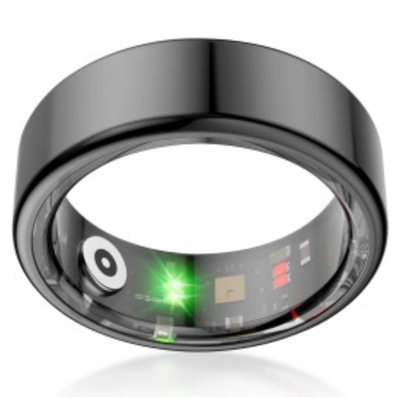 Anillo Inteligente KSIX Saturn Talla S/ Ø18.9mm/ Notificaciones/ Frecuencia Cardíaca/ Negro