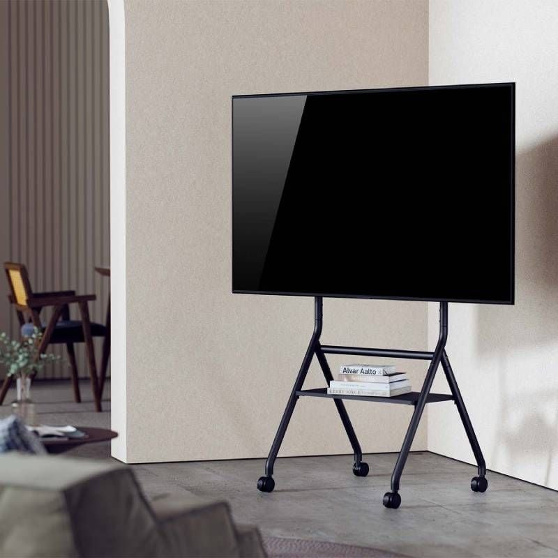 Soporte de Suelo con Ruedas Aisens FT86FE-329 para TV de 37-86"/ hasta 80kg