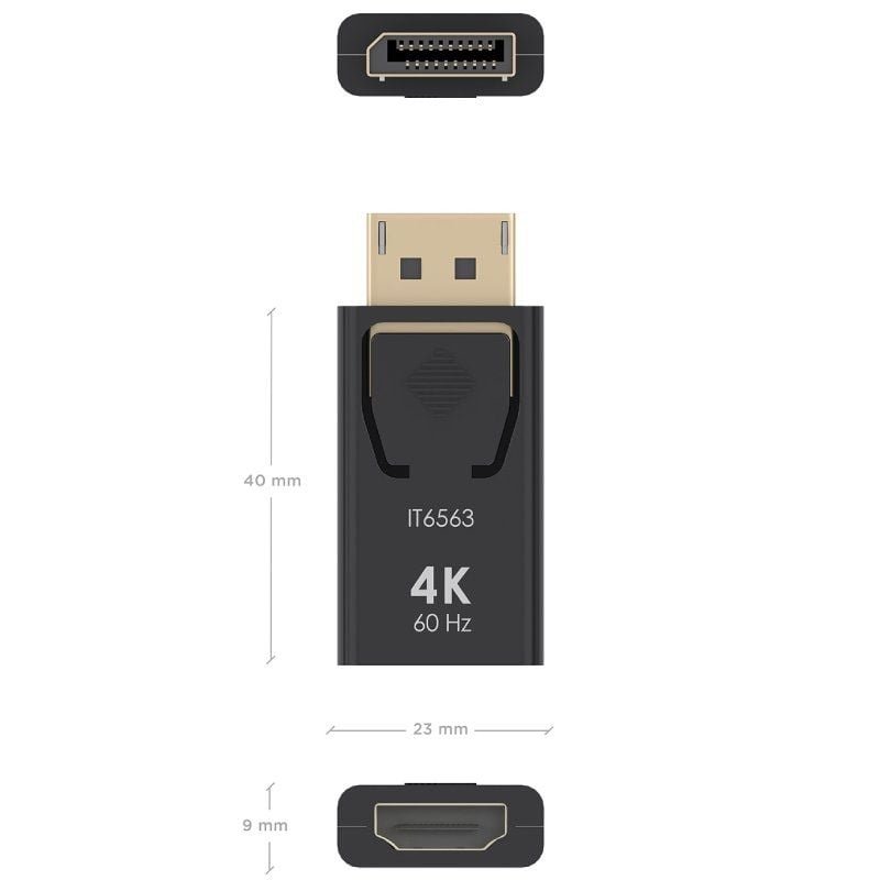 Adaptador HDMI 4K Aisens A125-0908/ DisplayPort Macho - HDMI Hembra