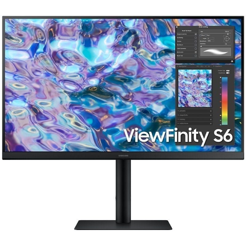 Monitor Profesional Samsung ViewFinity S6 S27B610EQU 27"/ QHD/ Regulable en Altura/ Negro