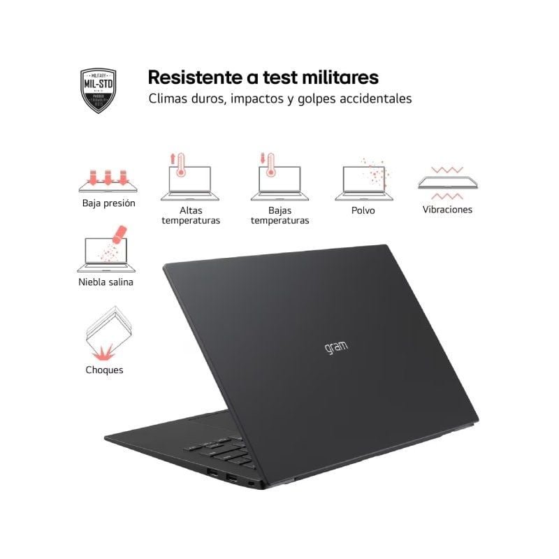 Portátil LG Gram 14Z90S-V.AP55B Intel Core Ultra 5-125H/ 16GB/ 512B SSD/ 14"/ Win11 Pro