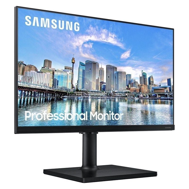 Monitor Profesional Samsung LF24T450FZU 24"/ Full HD/ Regulable en altura/ Negro