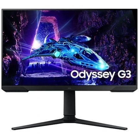 Monitor Gaming Samsung Odyssey G3 S24DG302EU/ 24"/ Full HD/ 1ms/ 180Hz/ VA/ Regulable en altura/ Negro