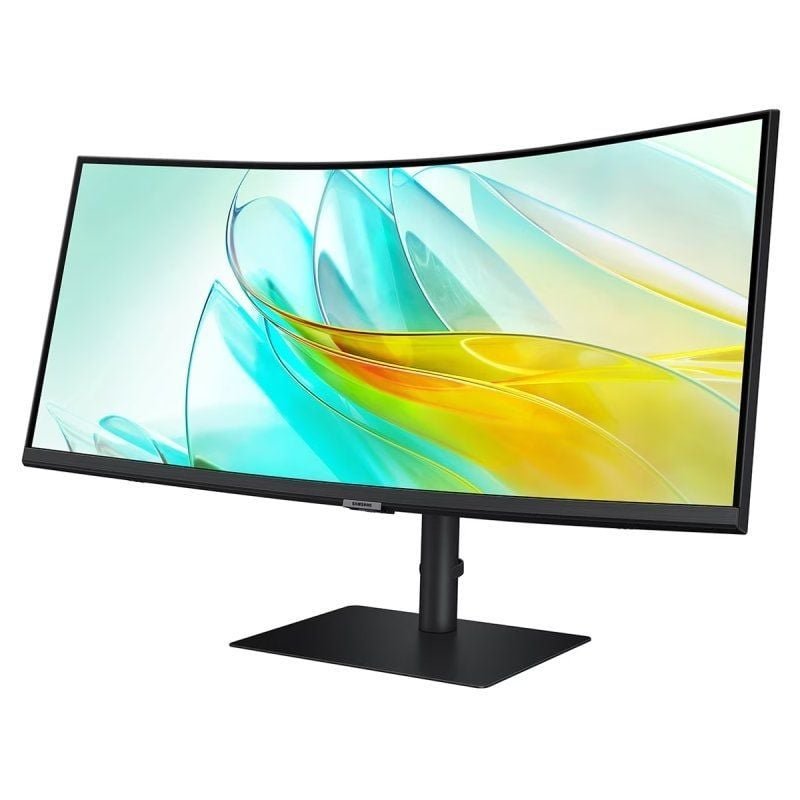 Monitor Profesional Ultraparonámico Curvo Samsung ViewFinity S6 S34C652UAU 34"/ UWQHD/ Multimedia/ Regulable en Altura/ Negro