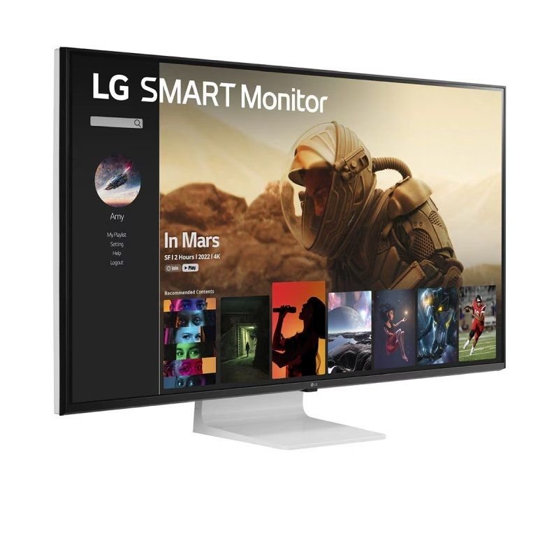 Smart Monitor LG 43SQ700S-W 42.5"/ 4K/ Multimedia/ Smart TV/ Blanco