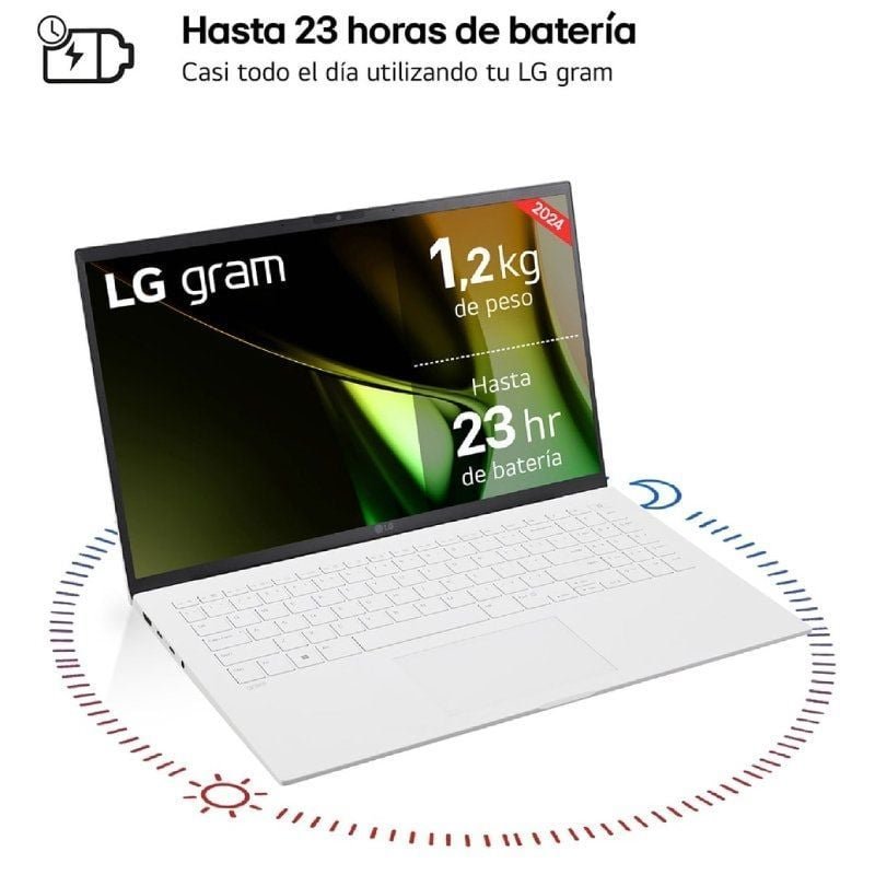 Portátil LG Gram 15Z90S-G AA74B Intel Core Ultra 7-155H/ 16GB/ 512GB SSD/ 15.6"/ Win11