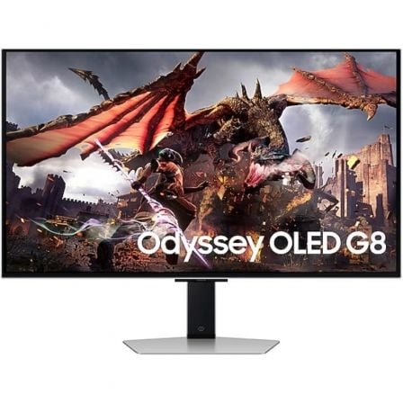 Smart Monitor Gaming Samsung Odyssey OLED G8 S32DG800SU 32"/ 4K/ 0.03ms/ 240Hz/ Multimedia/ Regulable en Altura/ Smart TV/ Plata