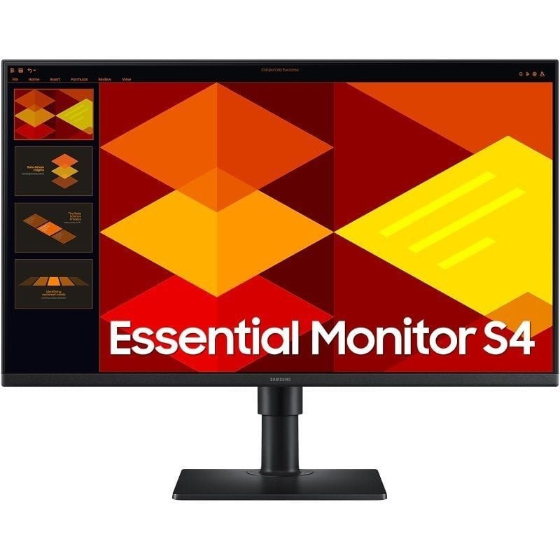 Monitor Profesional Samsung Essential Monitor S4 S27D400GAU/ 27"/ Full HD/ Regulable en altura/ Negro